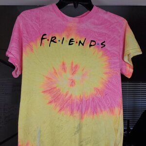 UNISEX FRIENDS TIE DYE T-SHIRT SMALL